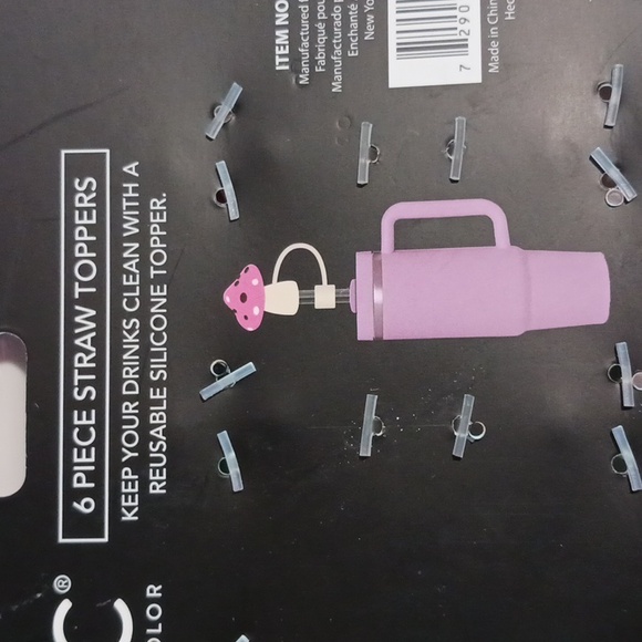 CWC  6 Piece Mushroom Straw Travel Cup Toppers 🥤🍄 - Picture 6 of 8